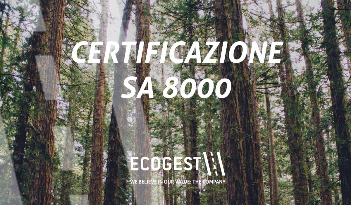 Ecogest ottiene la certificazione SA 8000, che ne attesta la responsabilità sociale d’impresa