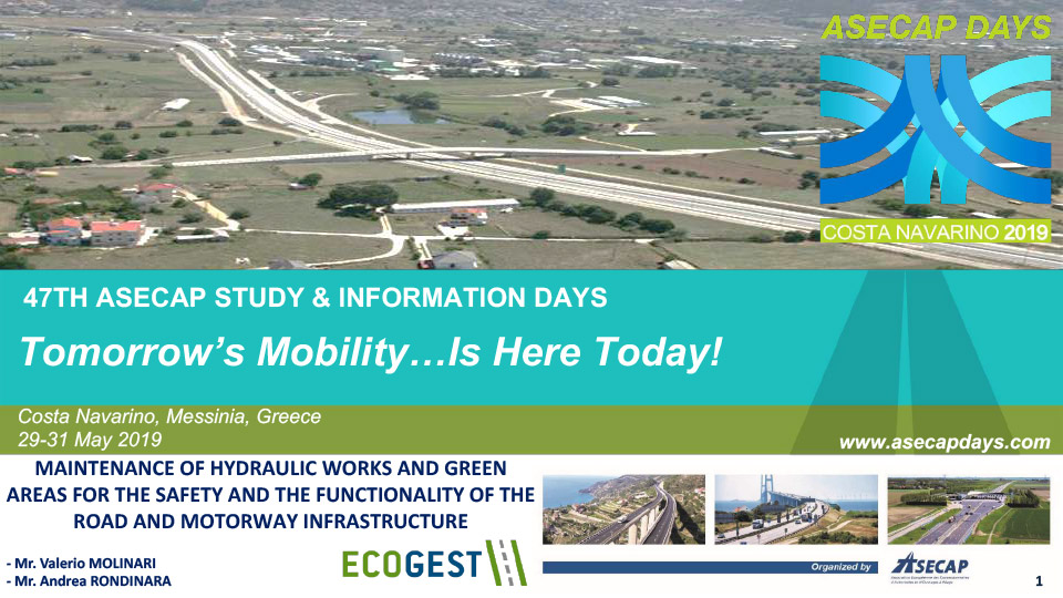 47TH ASECAP STUDY & INFORMATION DAYS - Tomorrow’s Mobility… Is Here Today!